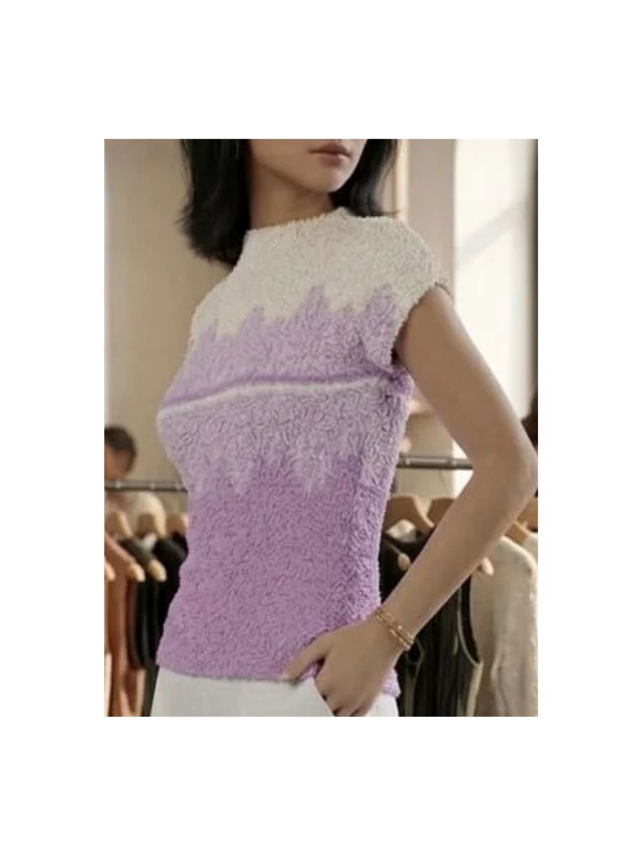 ModaFesta -Elegant printed bamboo top